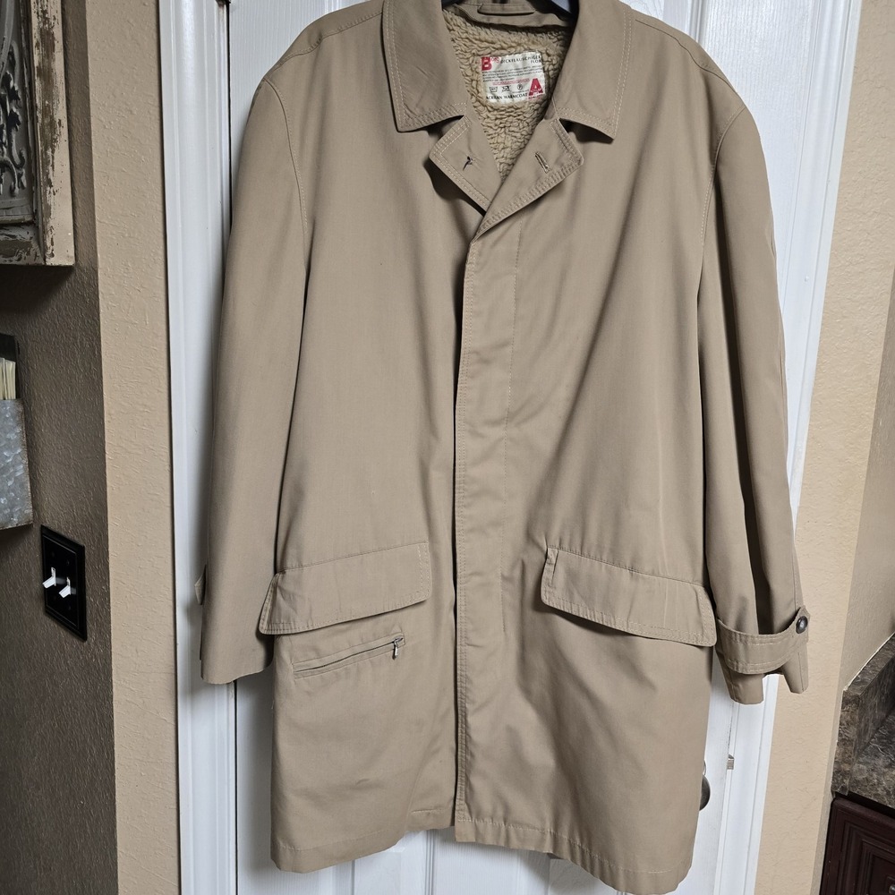 Vintage Strellson Exclusive Trench Coat‎ From Marshall Field & Co. Size 38